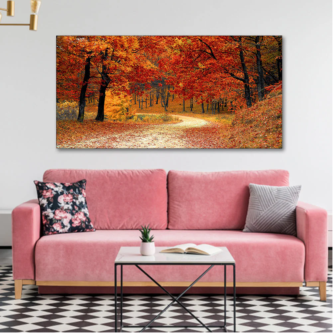 acex-exports-Forest-in-Autumn-Premium-Wall-Painting1