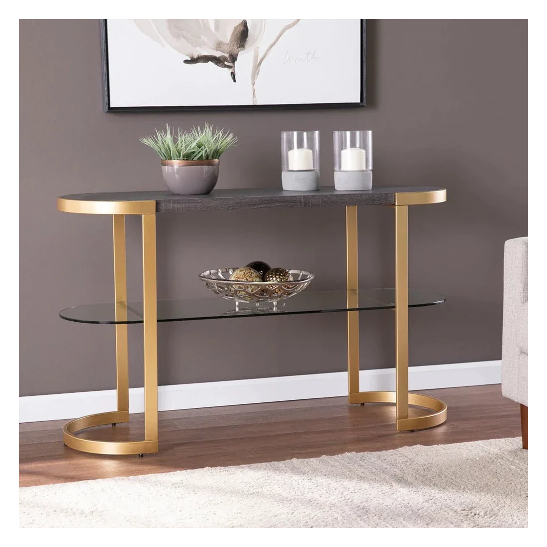 acex-exports-Golden-Console-Table-With-Glass-Shelf1