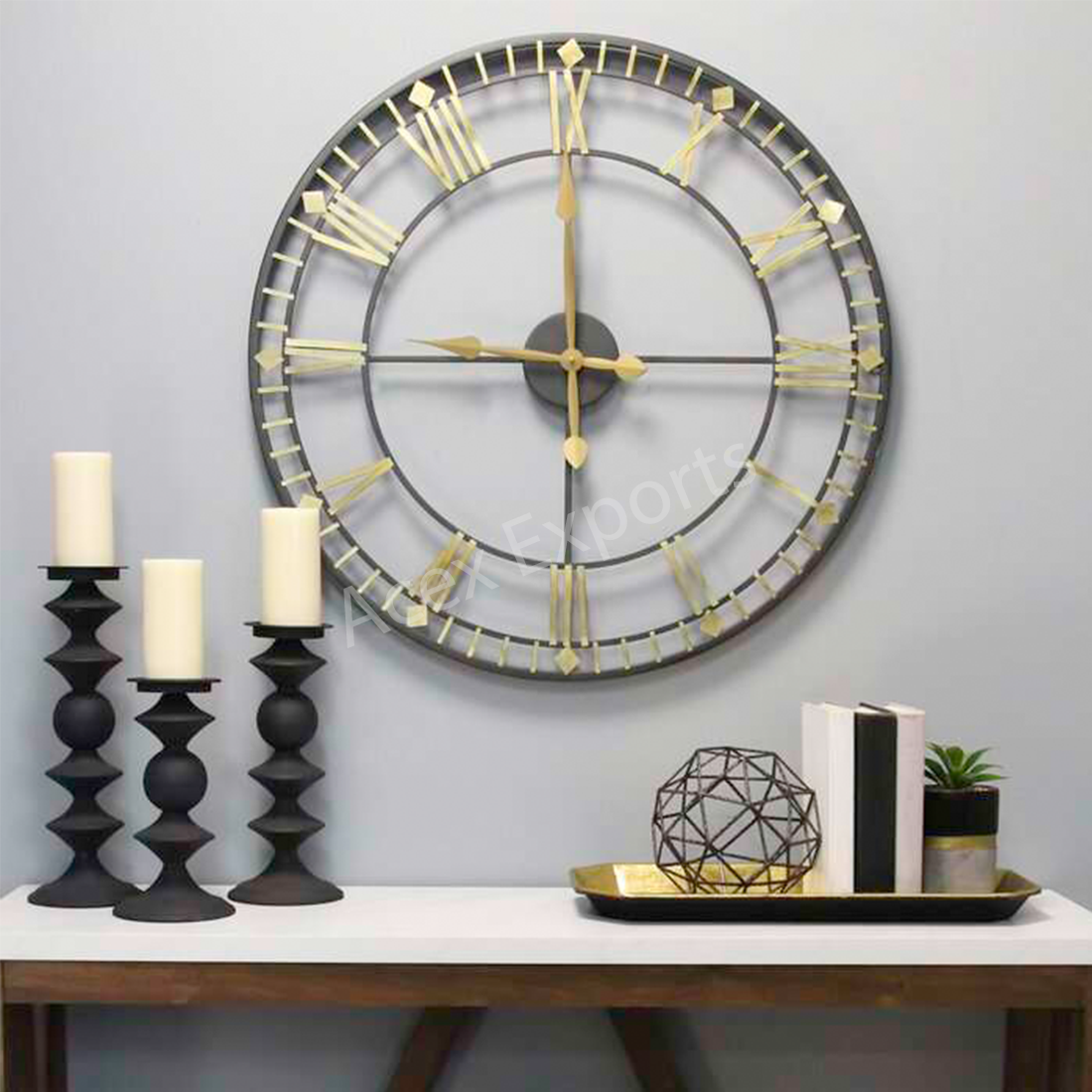 acex-exports-Arissa-24-Inches-Wall-Clock
