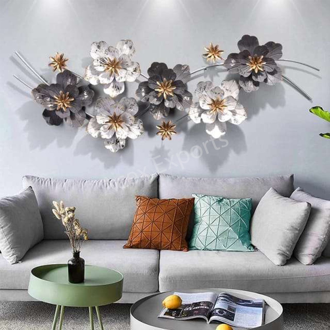 acex-exports-Black-&-White-Metal-Wall-Art