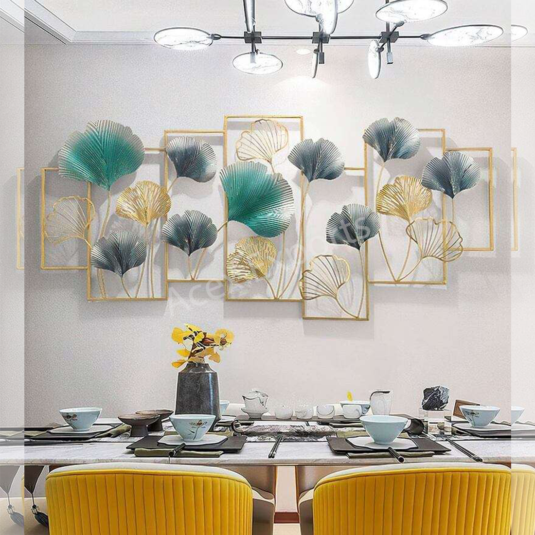 acex-exports-Floral-Abstract-Wall-Art-In-Multicolour
