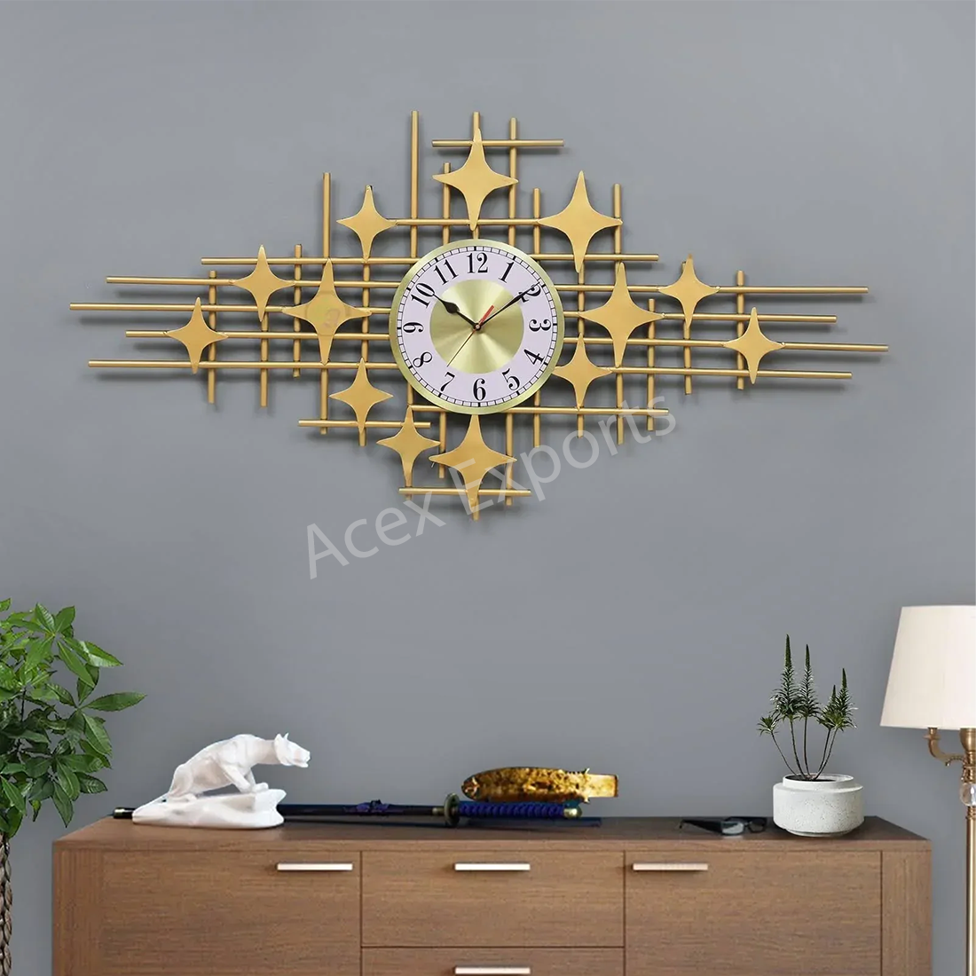 Geometric Design Wall Clock