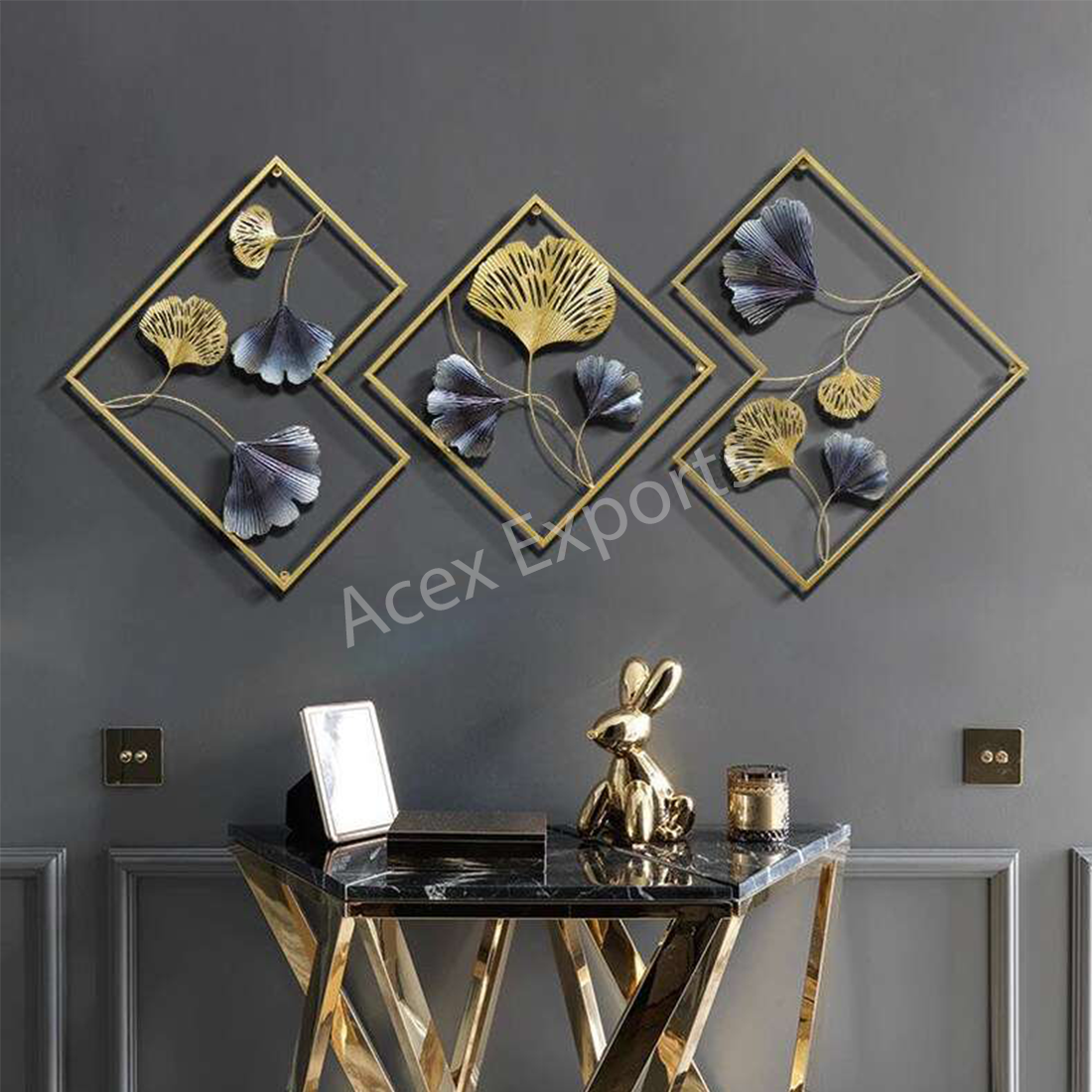 acex-exports-Gold-Metal-Leaf-Iron-Wall-Art