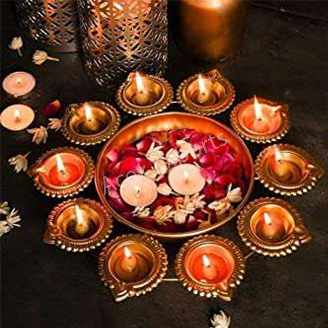 Golden Decorative Urli Bowl - Image 2