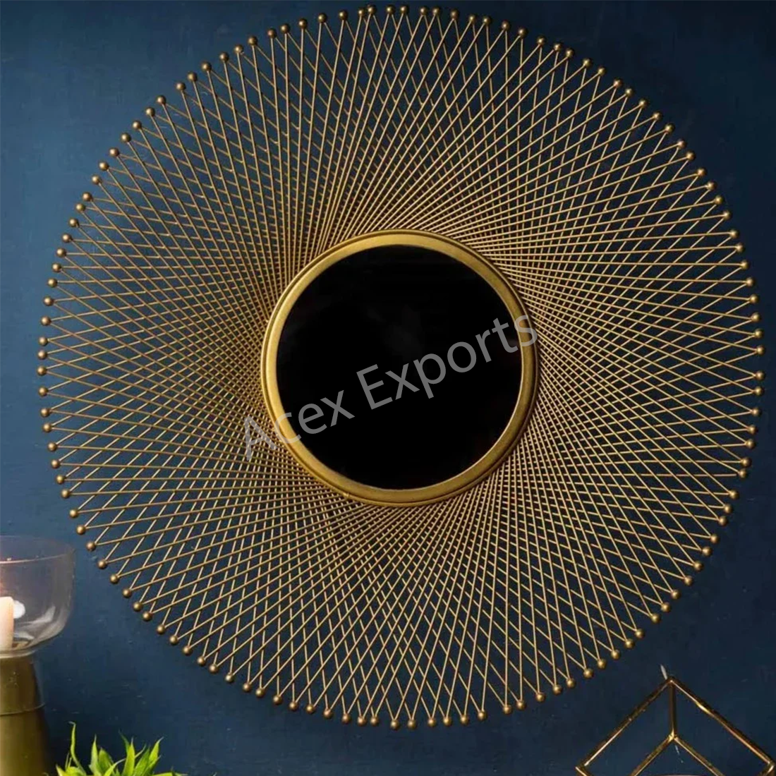 Lattice Round Mirror - Image 2