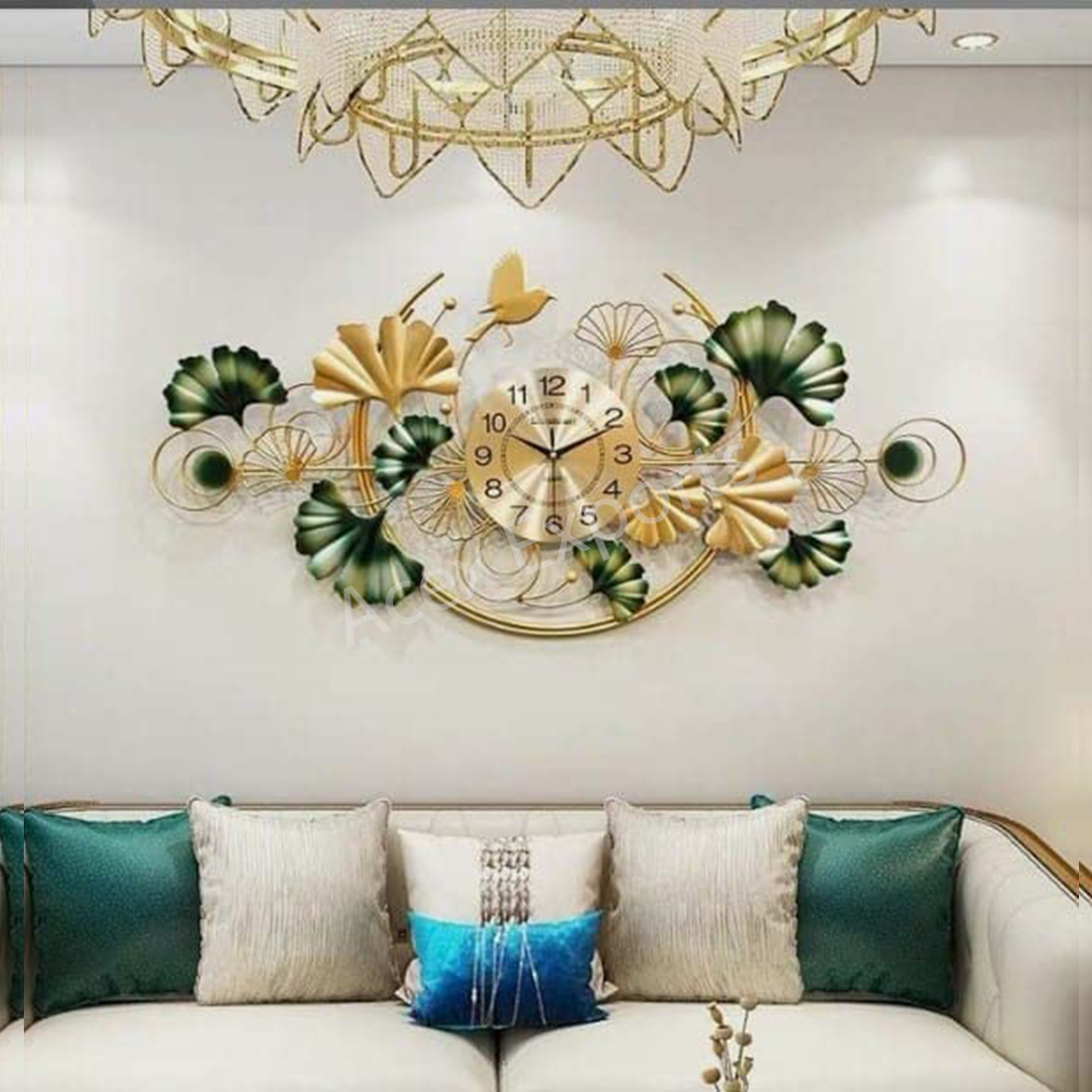 Leaves Iron Clock