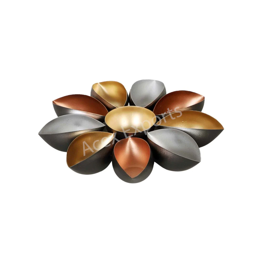 Multicolour Iron Metal Urli Set of 2 - Image 3