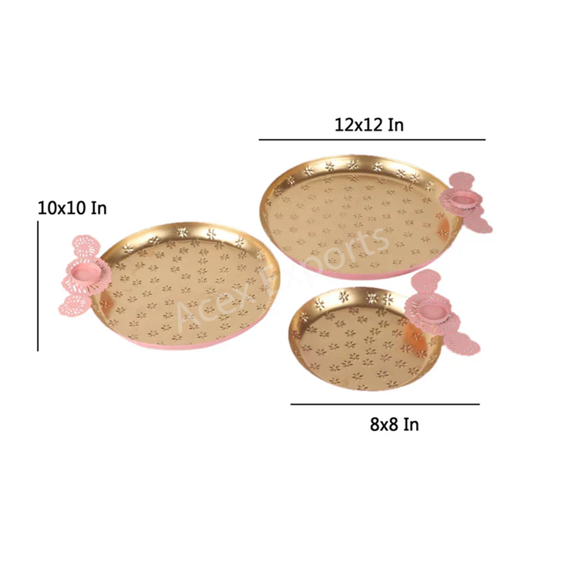 Pink Glass Urli Bowl Set of 3 - Image 4