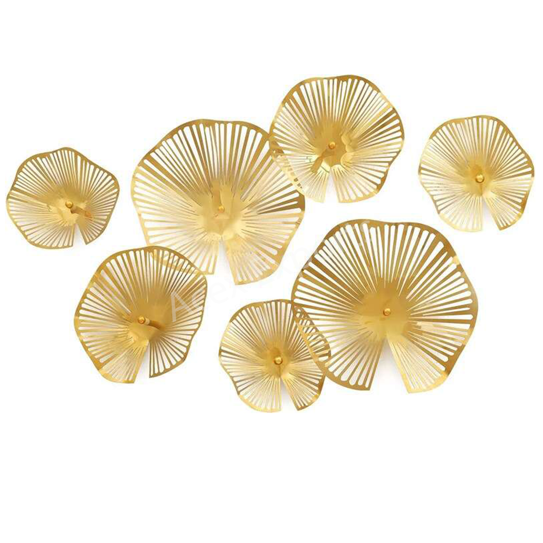acex-exports-Seven-Pieces-Metal-Lotus-Leaves