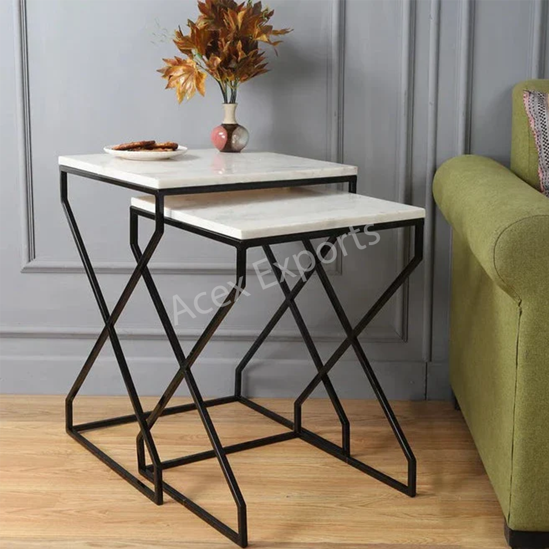 Side Tables Set of 2