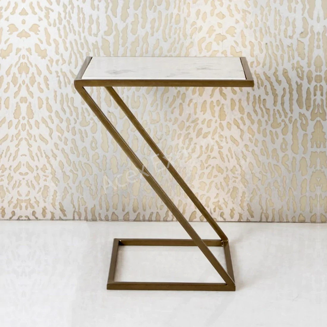 Slanting Chic Premium Metal Side Table - Image 4