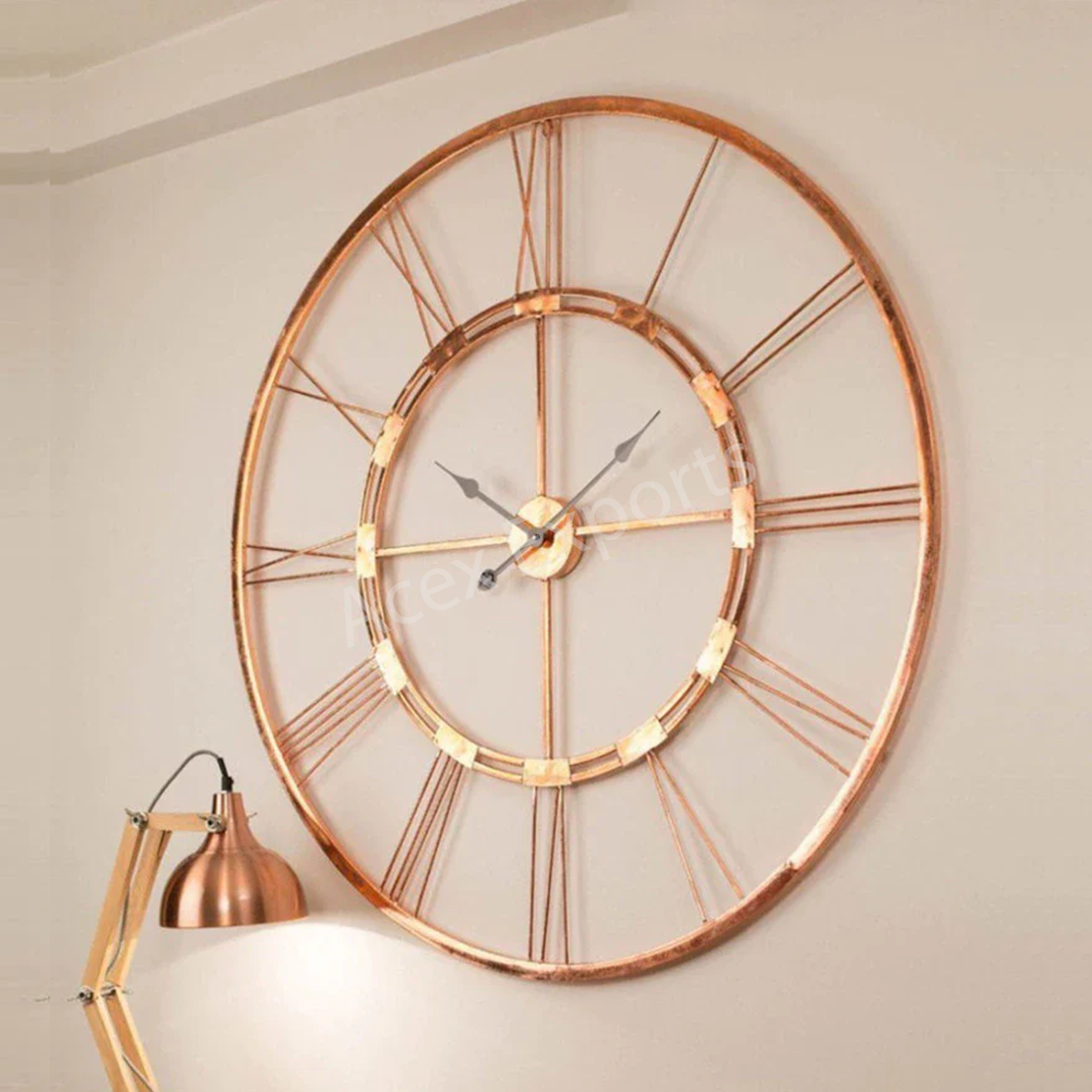 Vintage Metal Analog Round Clock
