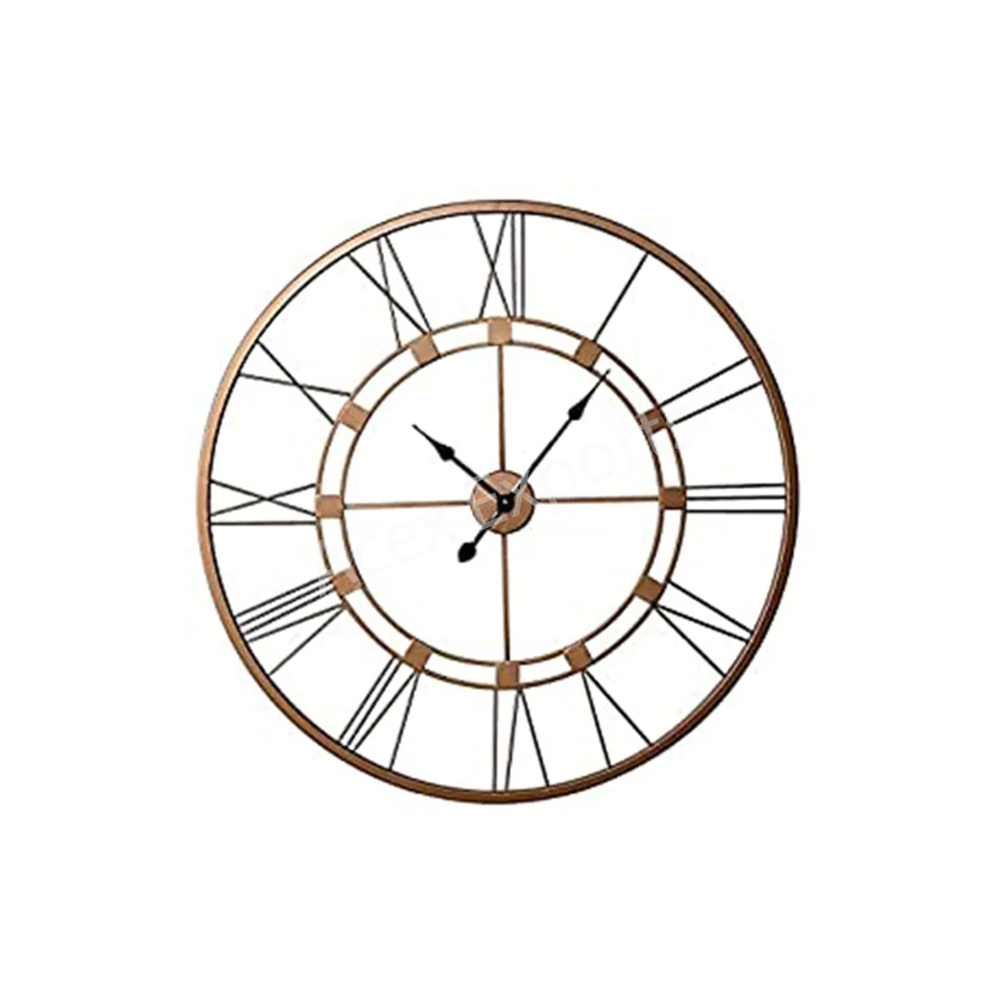 Vintage Metal Analog Round Clock - Image 2