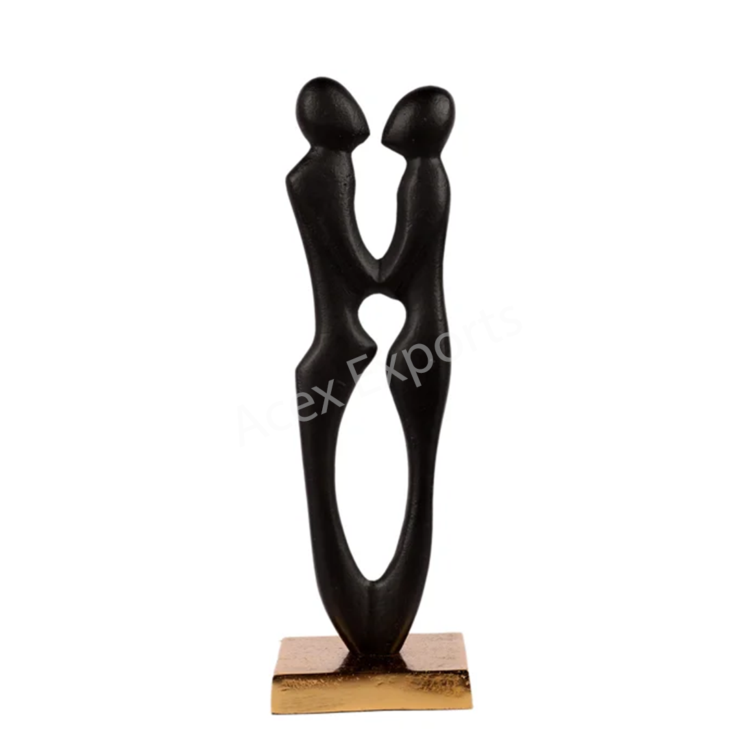 Aluminum In Black Couple Statue - Image 2
