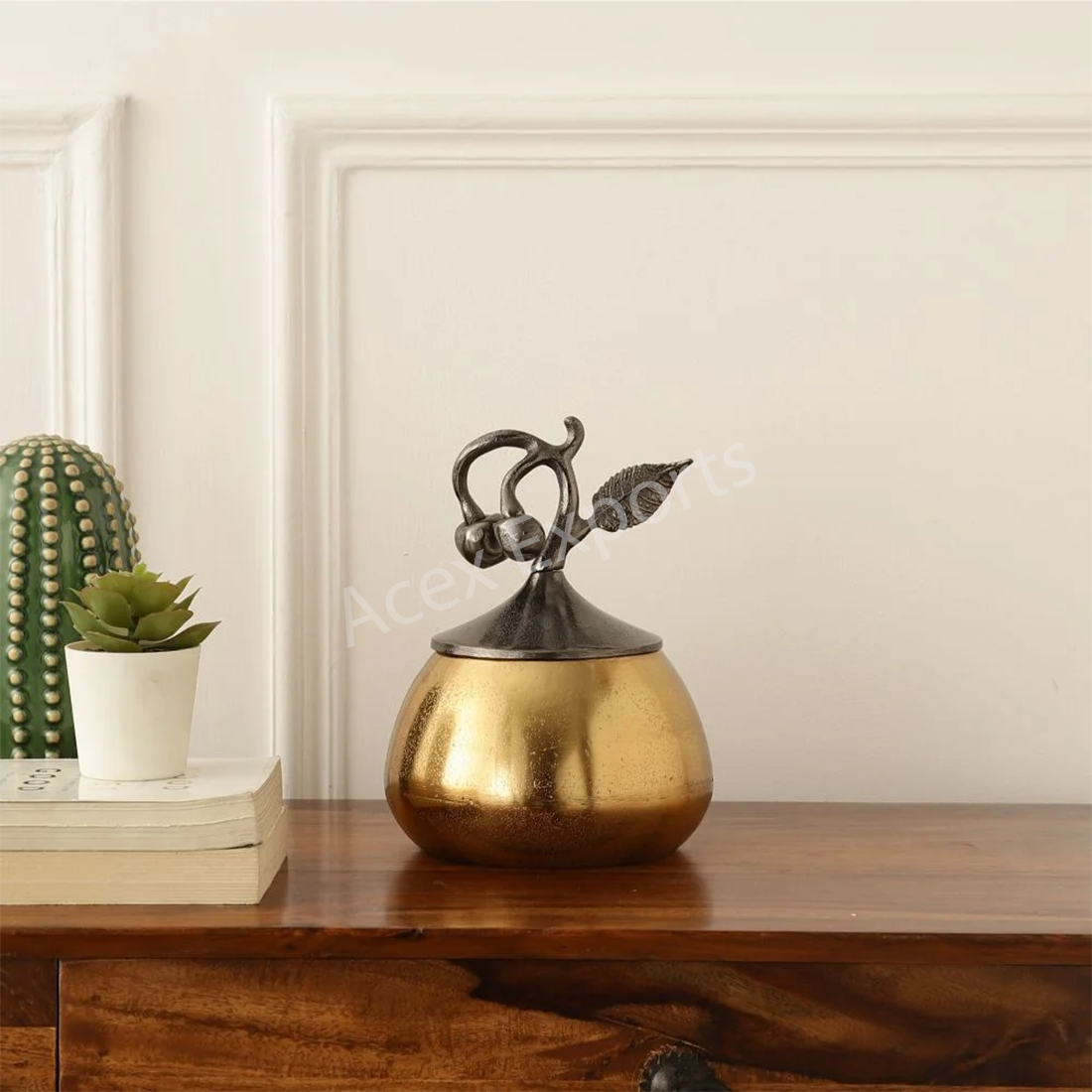 Cherry Vine Gold Decorative Medium Box