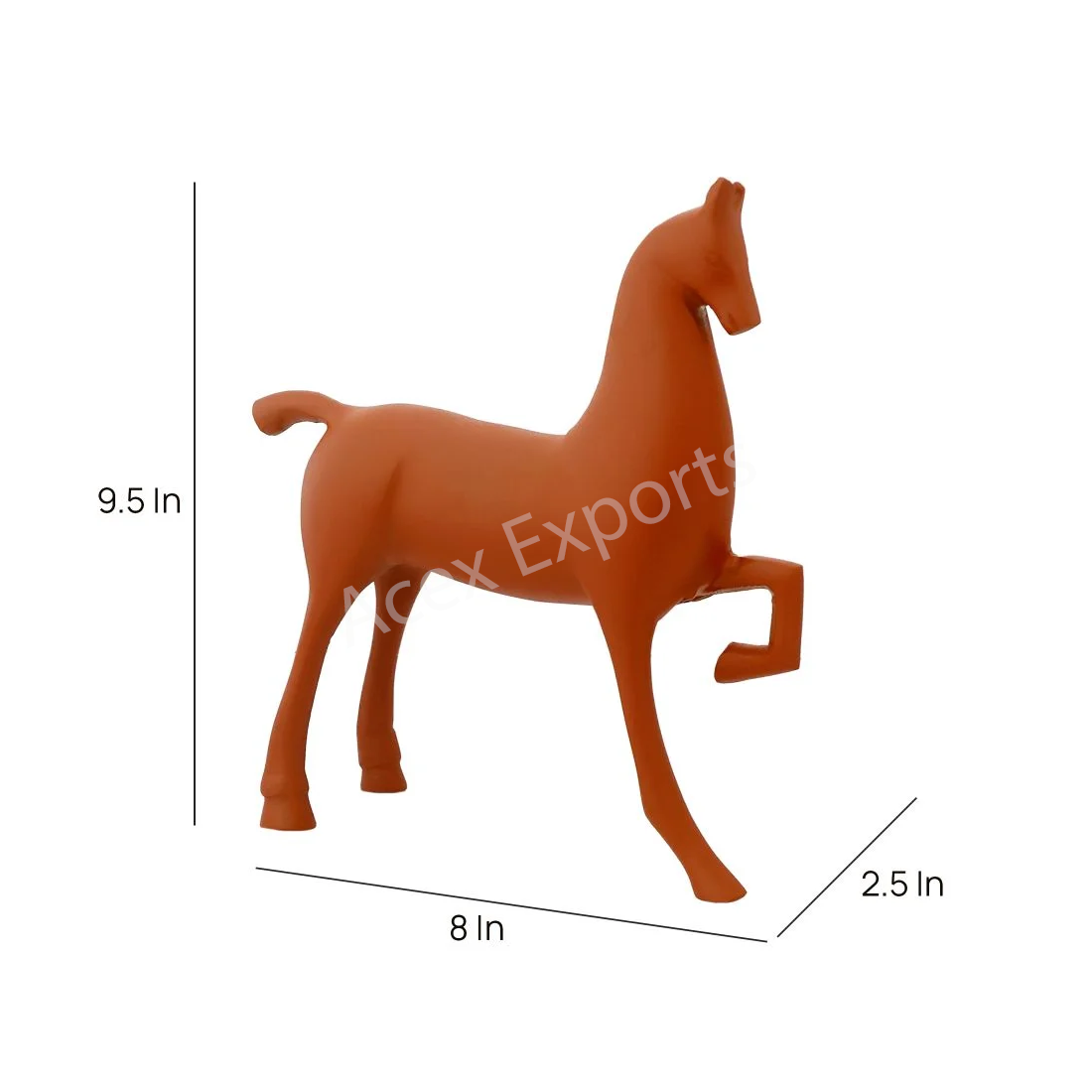Enigmatic Equine Sculpture Terracotta