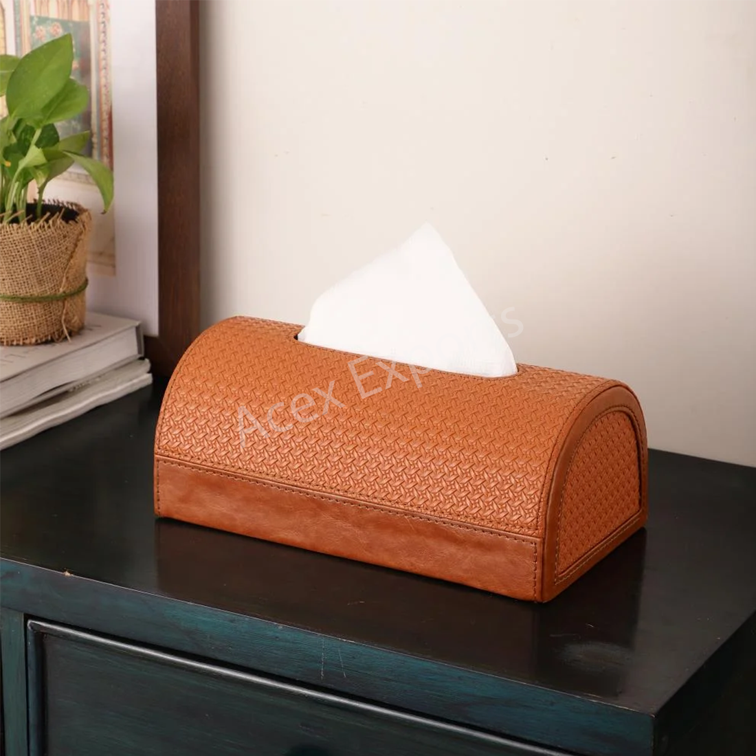Executive D’s Napkin Box brown