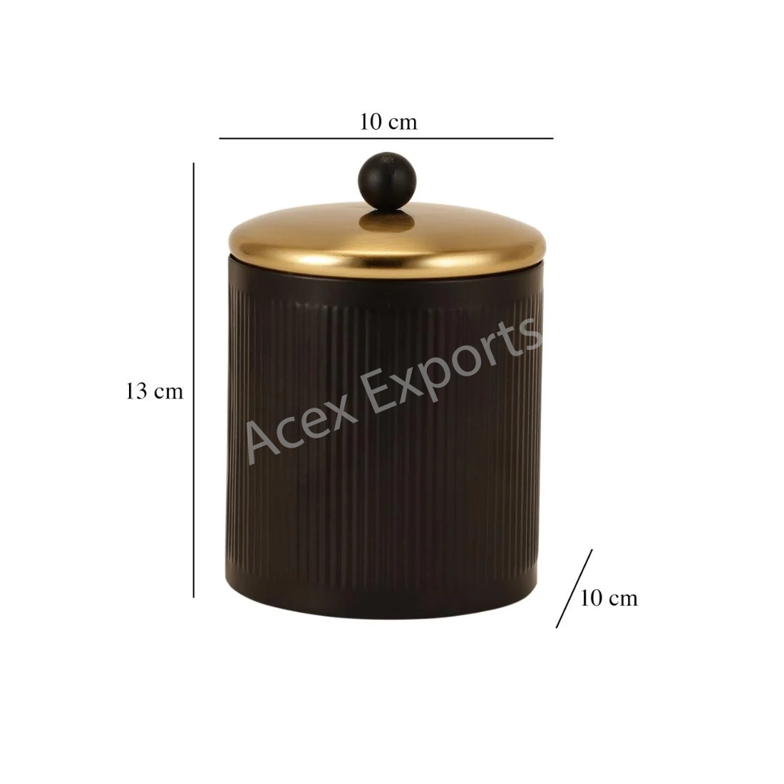 Luxora cylindrical box black - Image 2