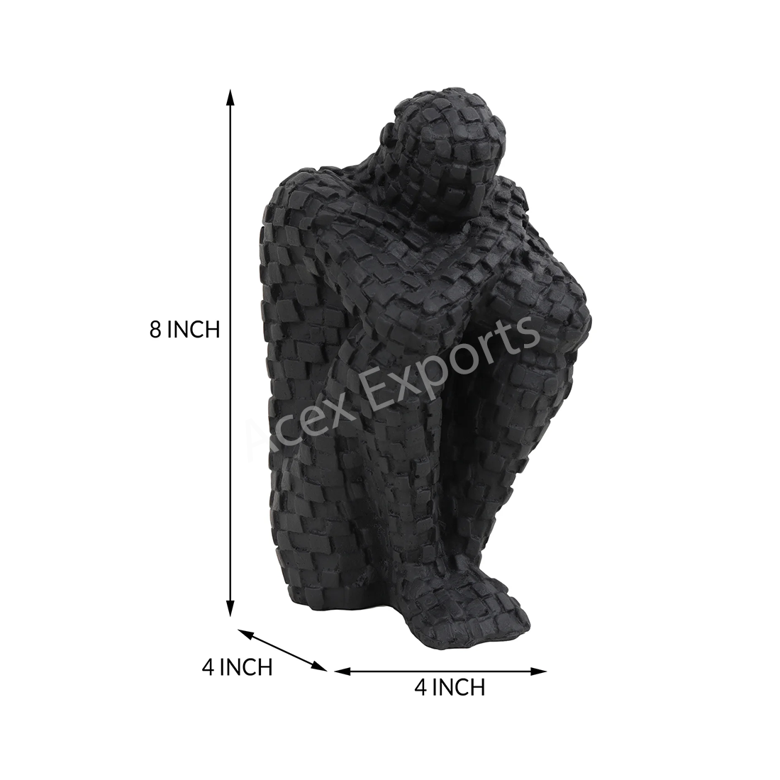 Secluded Thinker in Black - Image 2