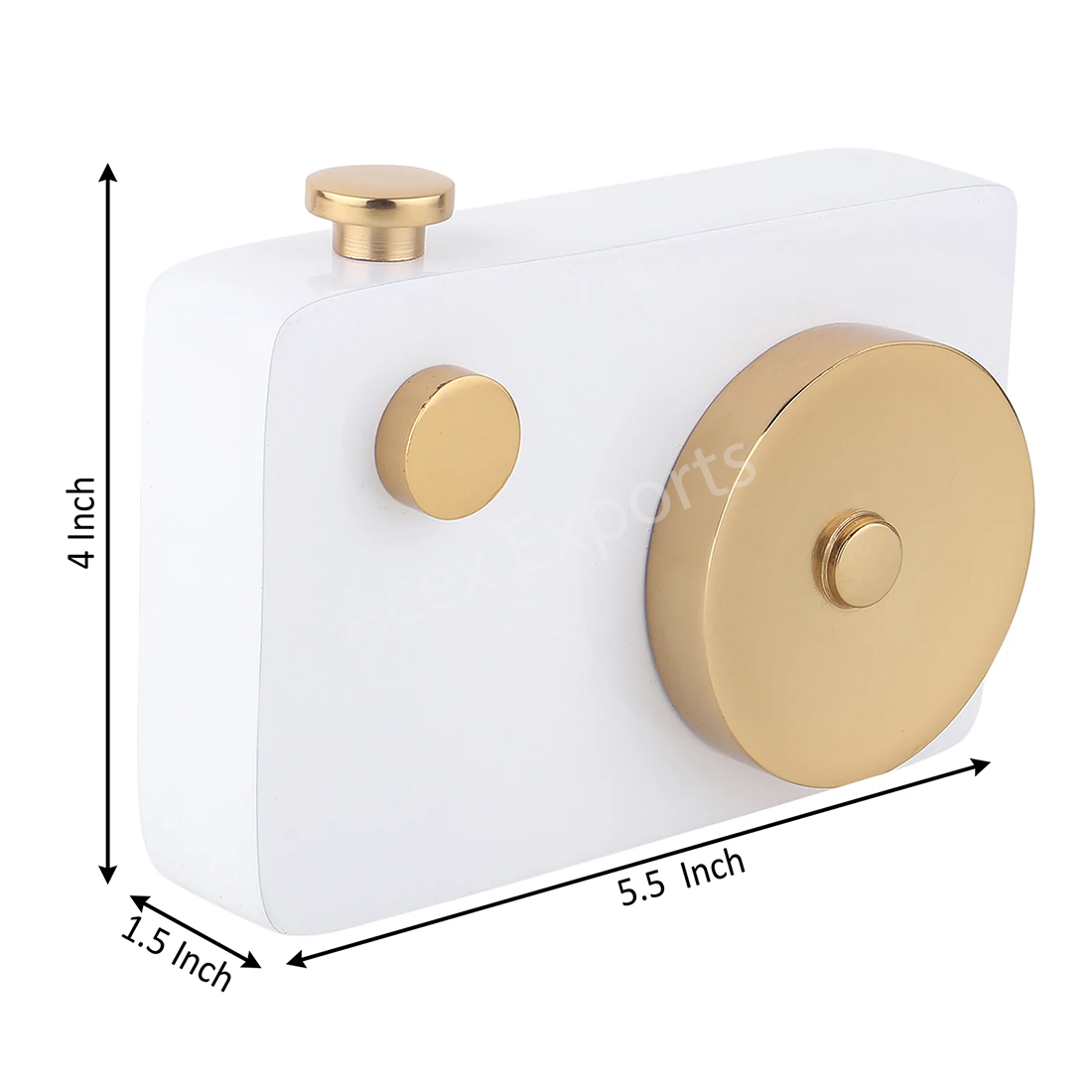 Vintage Shutter Charm In Gold - Image 2