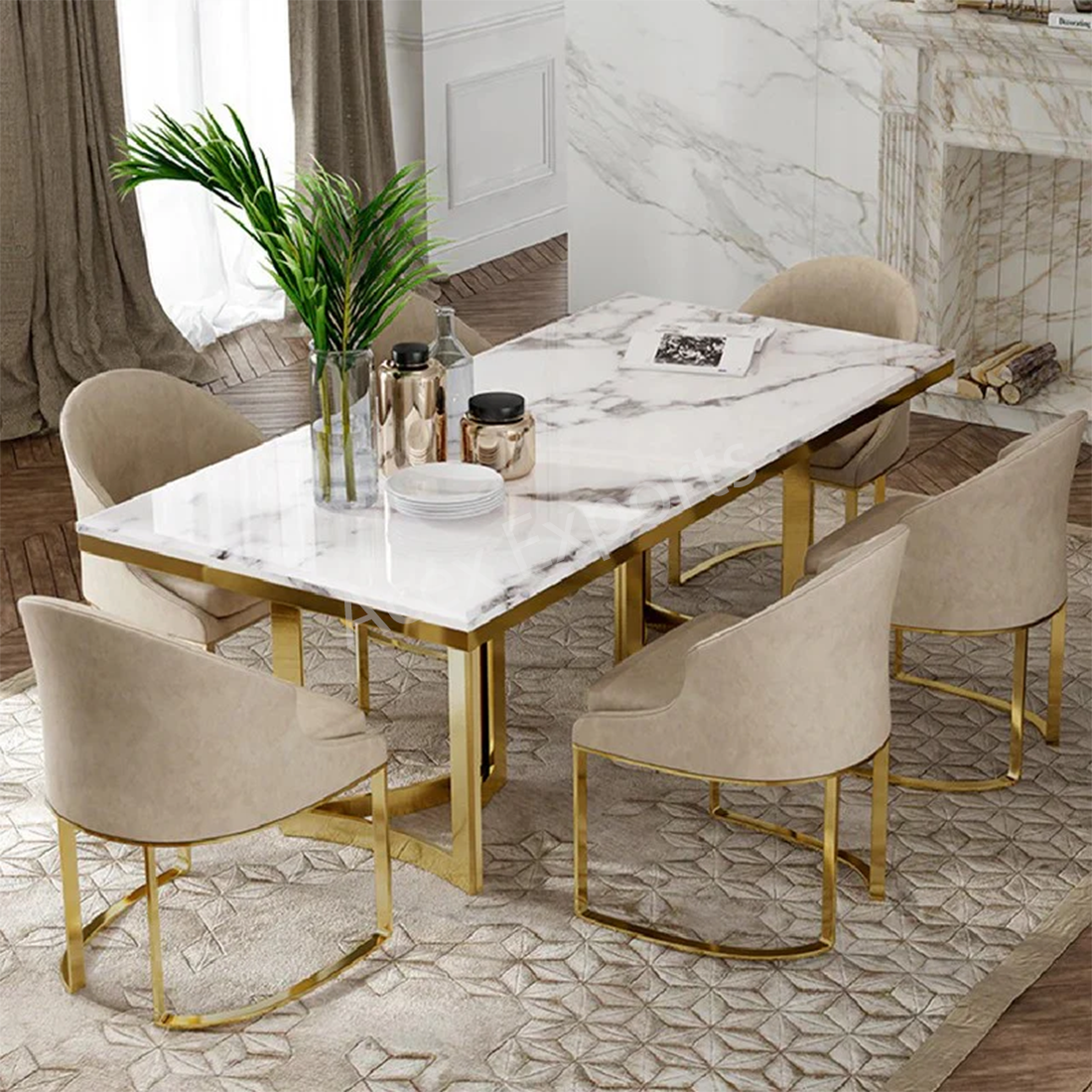 acex-exports-Amalgam-Metal-Marble-Dining-Table-with-6-chairs.png