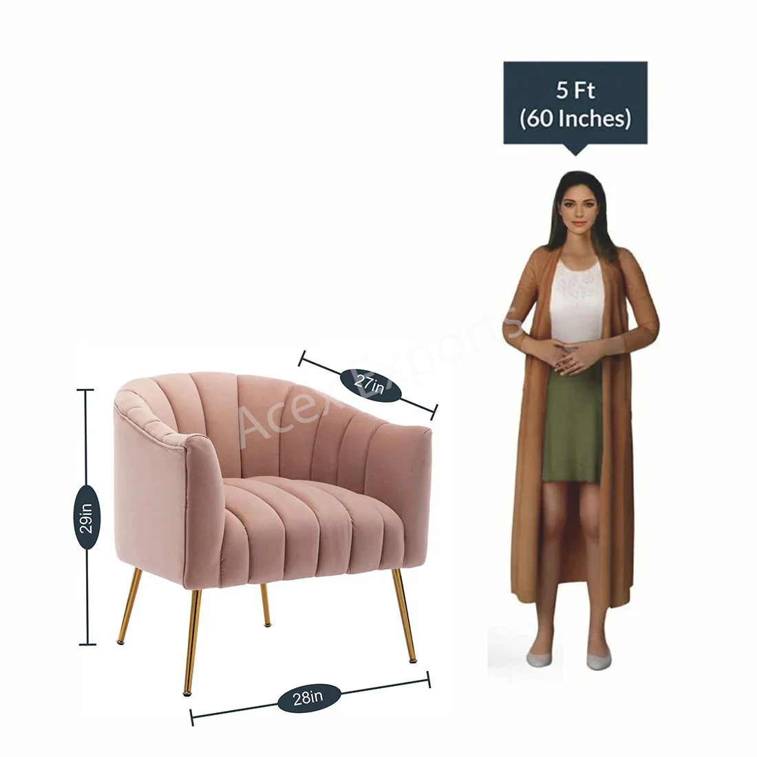 Cozy Corner Chair Pink - Image 5