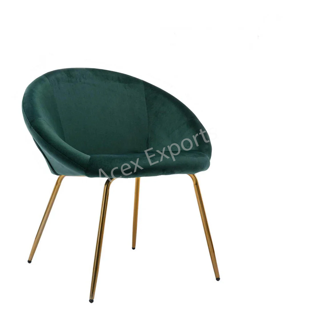Forest Green Velvet Chair - Image 5