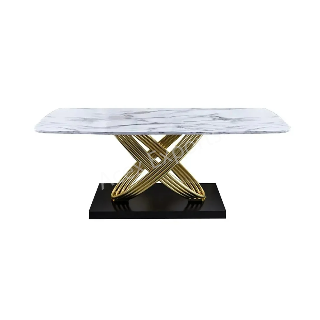 Intertwined Elegance Dining Table With Six Chairs - Image 3