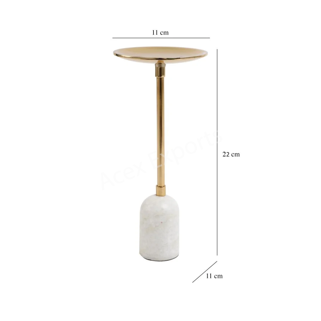 Marble Pillar Candle holder medium stand - Image 3