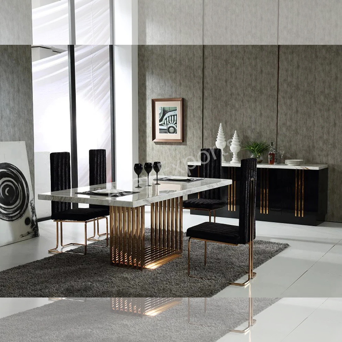 Modern Luxury Dining Table - Image 2