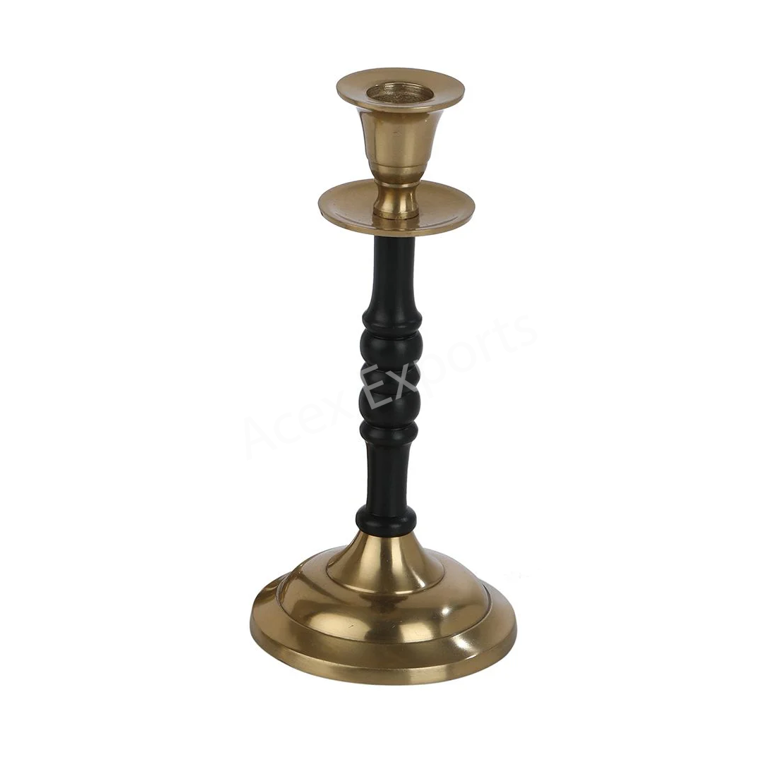 Olsen small Candle Holder Gold & Black - Image 2
