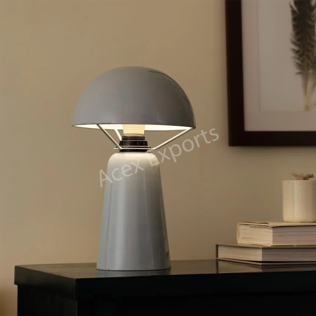 Aurora Sky Blue Enamel Glow Lamp
