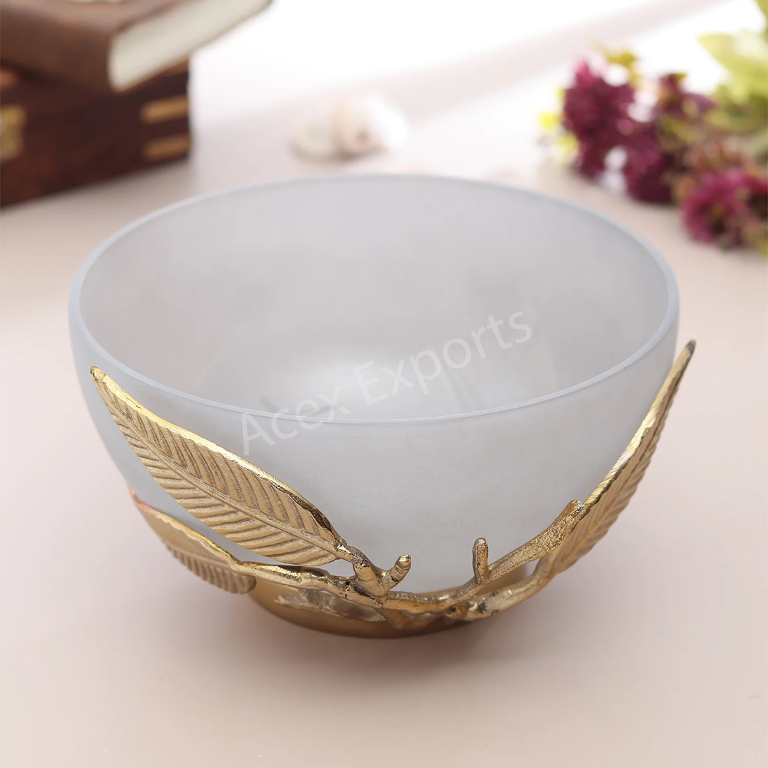 Enchanted Vine Glass Bowl - Grey