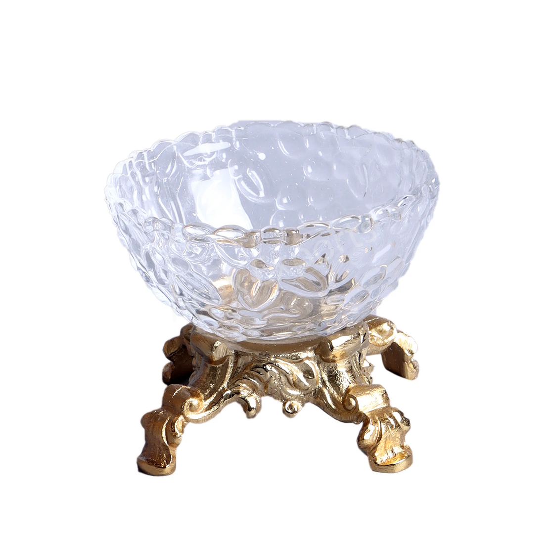 Four-Legged Aristocrat’s Glass Bowl Gold - Image 2
