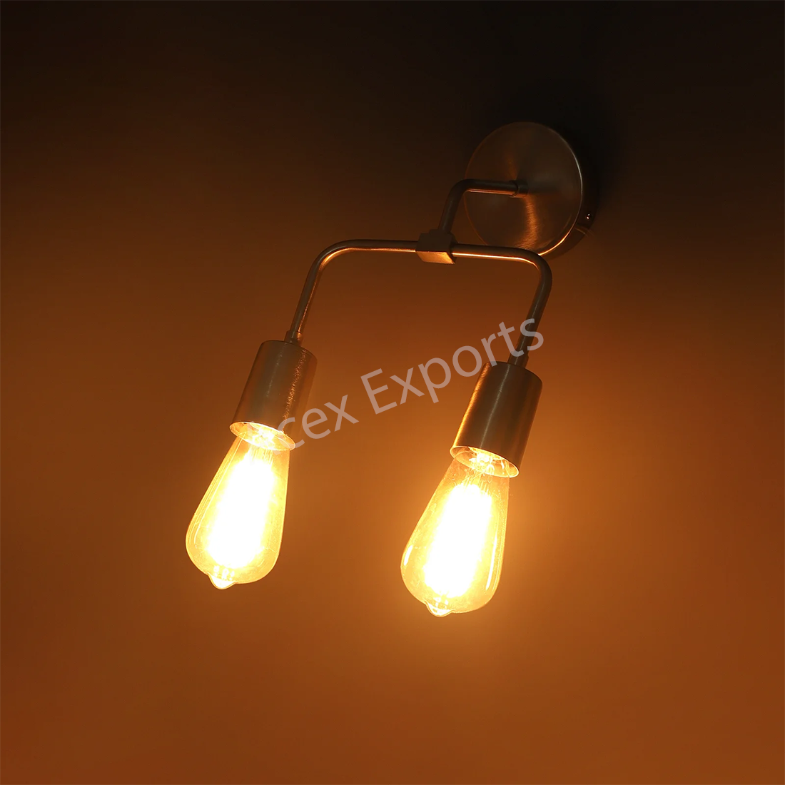 Salcia Silver Artsy Dual Wall light