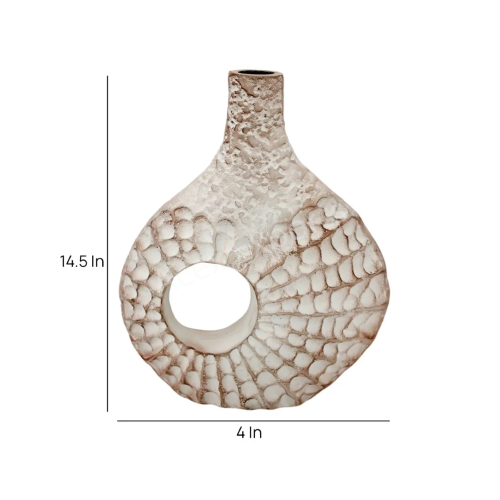 Seashell Serenity Vase – Dirty pink - Image 2