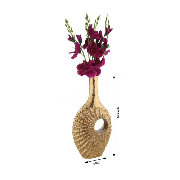 Seashell Serenity Vase – Large Gold - Image 2