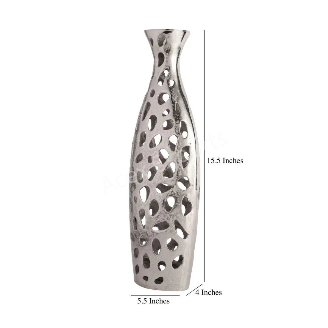 Sophia Floral Vase Large Silver - Image 2