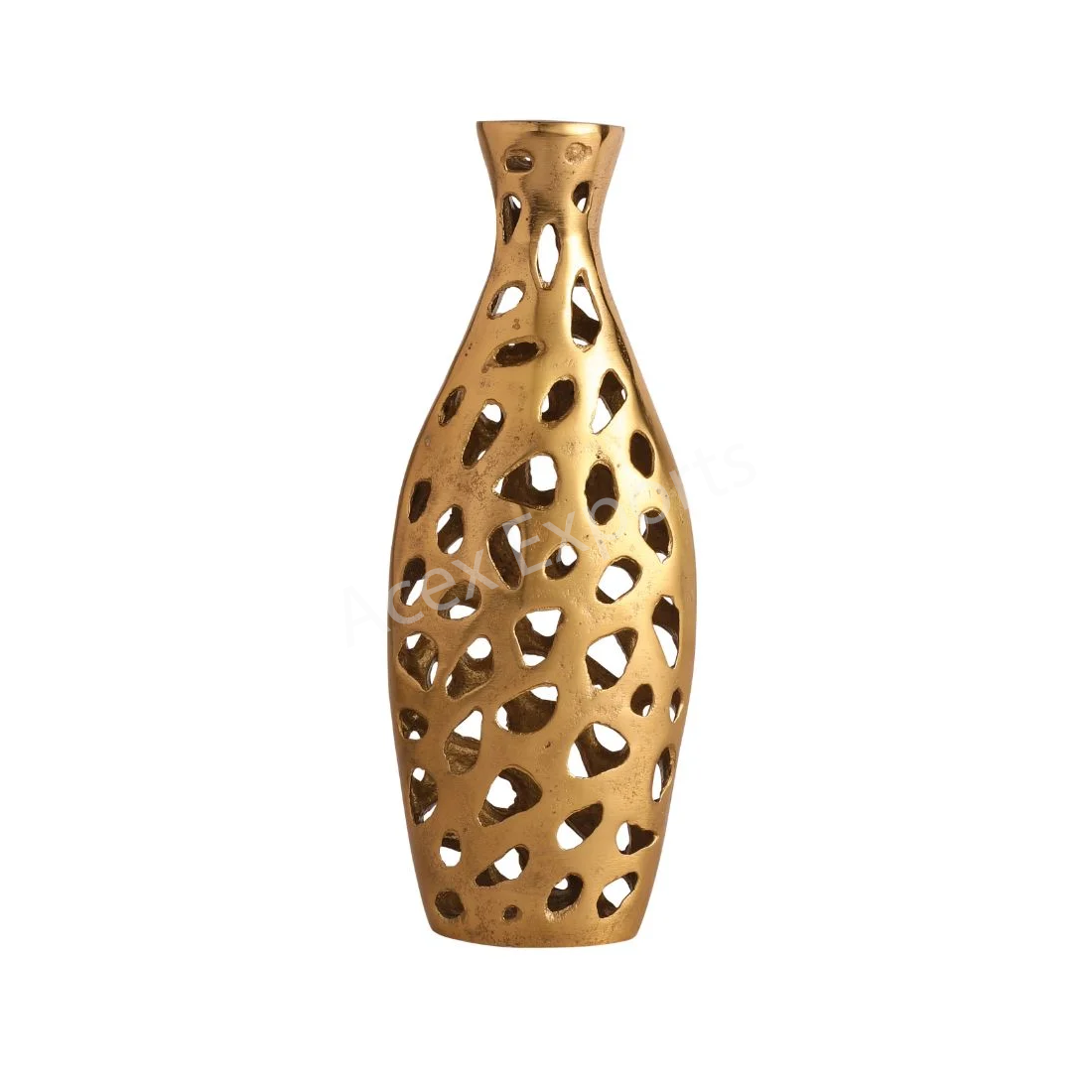 Sophia Floral Vase Medium Gold - Image 2